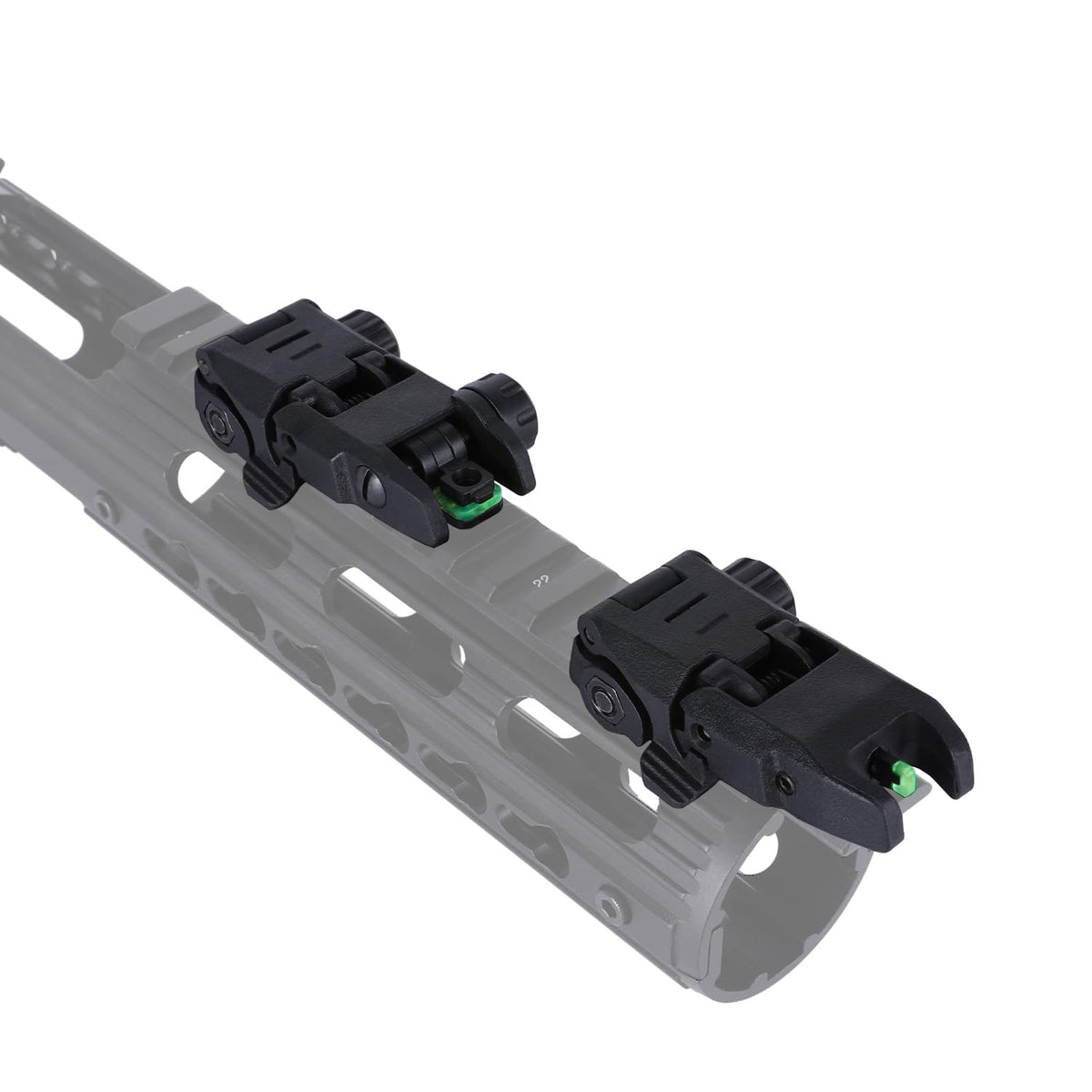 Fiber Optic Sights,Co-Witness Height Red Dot Sight,Front and Rear