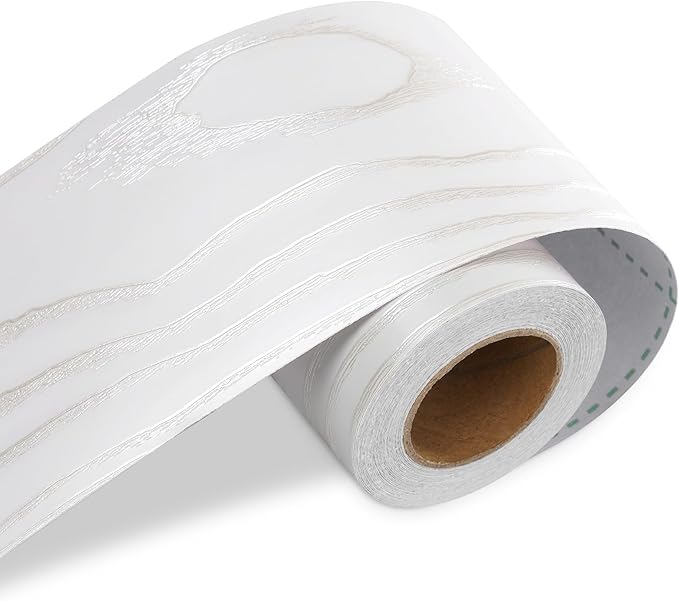 LACHEERY 3in x 82ft Thick White Bulletin Board Border Self Adhesive Mirror
