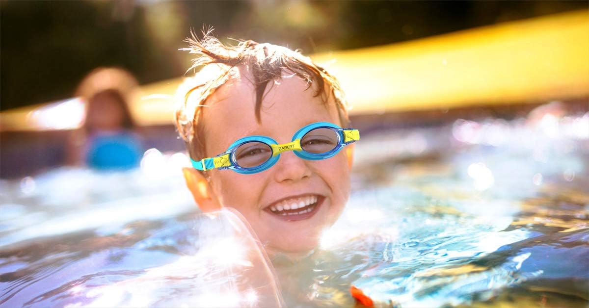 Skiennix K20 Swimming Goggles - Anti-Fog, UV Protection for Kids Aged 3-10 | Includes Travel Bag
