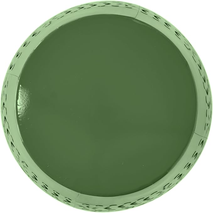 Christopher Knight Home Zoey Small Outdoor Side Table, Lace Cut Iron End Table, Metal Outdoor Stool, Hollow Drum Round Side Table, Decorative Garden Stool with Cutout Design for Patio Balcony, Green