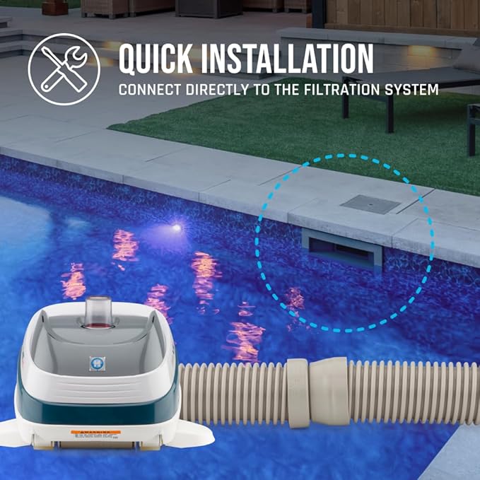 Hayward W32025ADC PoolVac XL Automatic Inground Pool Vacuum Cleaner, Suction Gunite Pool Cleaner up to 20 x 40 ft