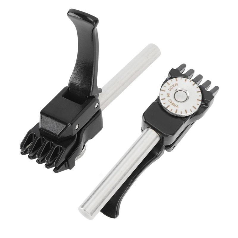 Topyond 1 Pair of Tennis Stringing Machine, Black Tennis Badminton Machine String Clamp with Flying and Starting Clamp for Precise Stringing, Handheld Badminton Machine Stringing Pliers