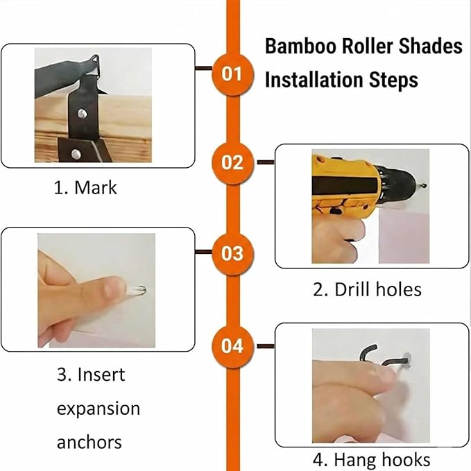Bamboo Roller Shades for Outdoor Patio