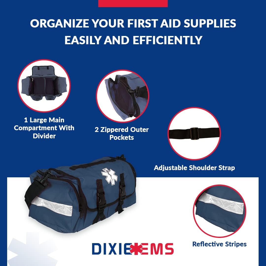 Trauma Bag for First Responders - Reflective Red Emergency Gear