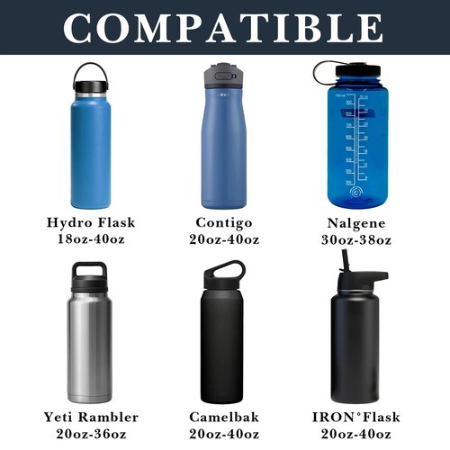 Linkidea Car Seat Side Organizer - Compatible with Yeti Rambler & Hydro Flask Bottles, Hanging Bag for Large Bottles, Black