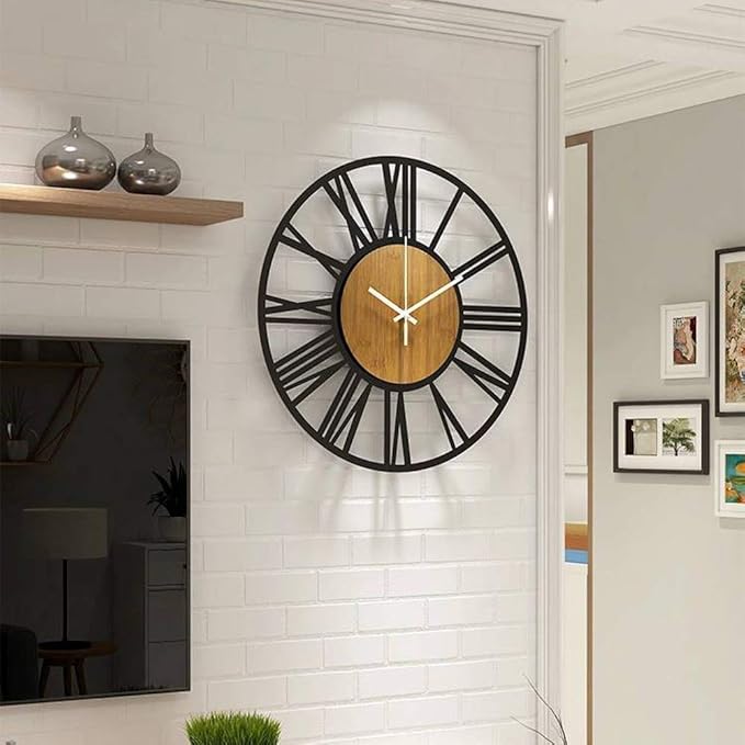 1st owned Wall Clocks for Living Room Decor, Round Silent Non Ticking, Modern
