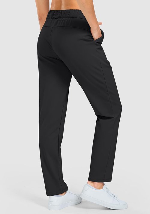 G Gradual Women's Fleece Lined Golf Pants - Water Resistant & Warm | 27.5"/29" with 3 Pockets