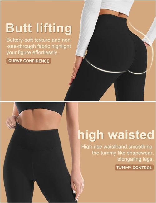 Laite Hebe Fleece Lined Leggings for Women - High Waisted Thermal Yoga Pants | Soft Tummy Control for Winter Workouts