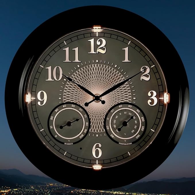 Illuminated Large Outdoor Clock