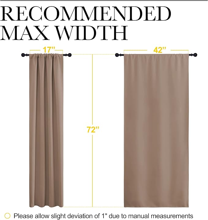 NICETOWN Kids Blackout Curtain Panels
