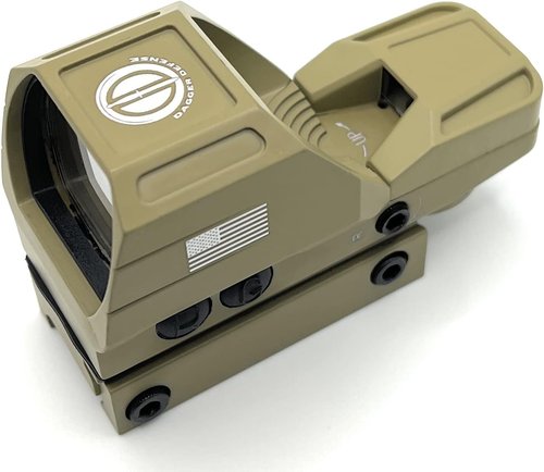 DD119X Battle Flag Red Dot Reflex Sight by Veteran Owned Company - Precision Optic for Rifles