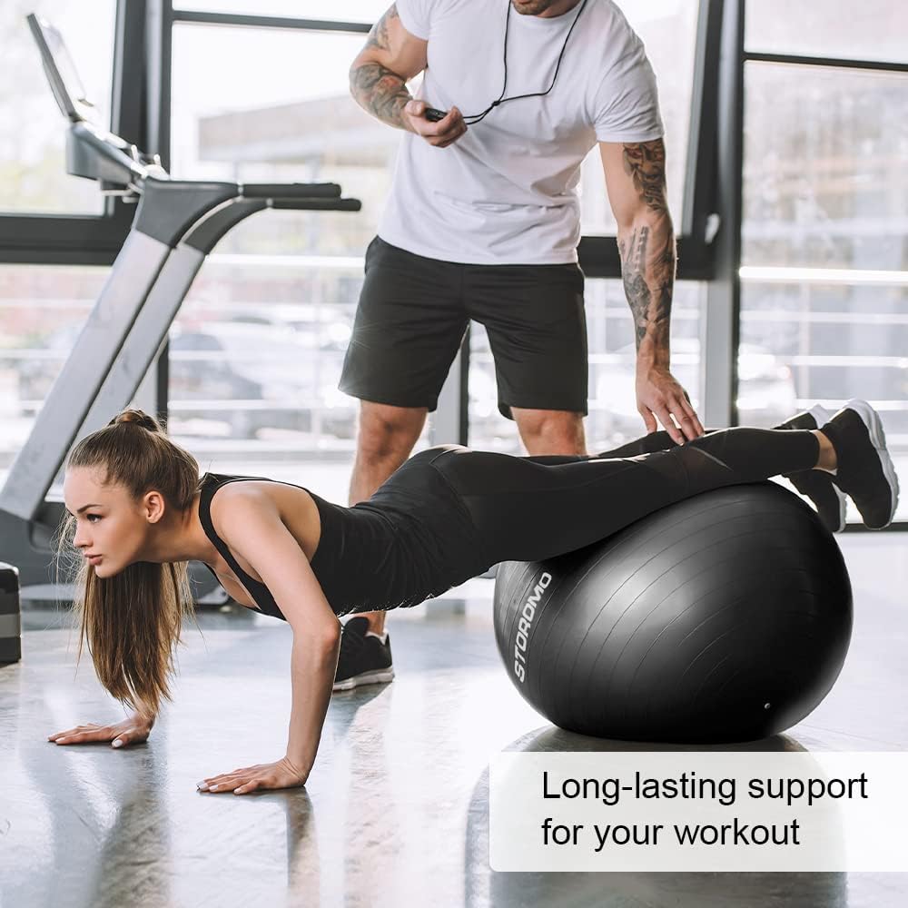 Skiennix Anti-Burst Pregnancy Exercise Ball - Eco-Friendly Stability Ball for Yoga & Labor Support | Includes Pump (45cm-95cm)