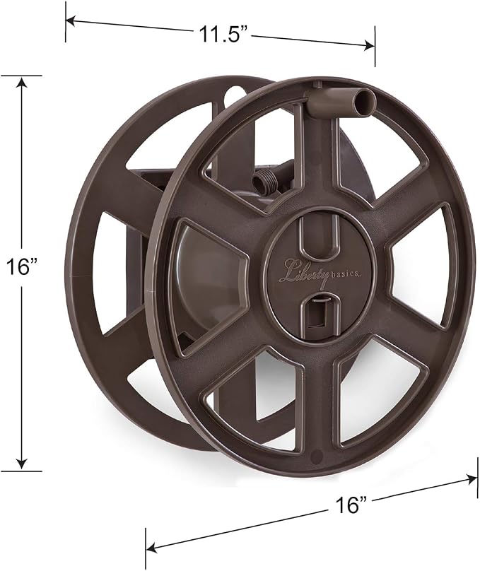 Liberty Basics 510 Wall Mount Hose Reel, Bronze