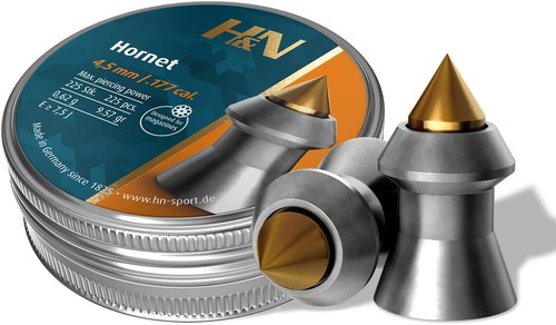 H&N Sport Hornet Airgun Pellets - Precision Pointed Design for Enhanced Accuracy | 500 Count
