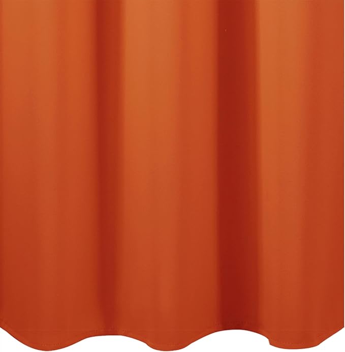 LEMOMO Orange Blackout Curtains 42 x 54 Inch Length Set of 2 Panels Grommet