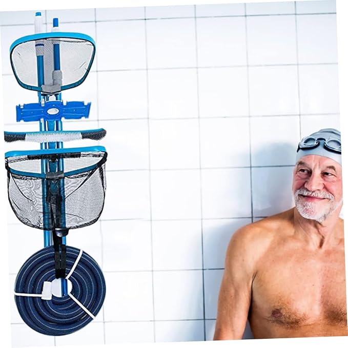 BESPORTBLE 1set Pool Cleaning Tool Rack Water Cleaning Accessory Holder for Easy Storage Random Color Design for Efficient Pool Maintenance
