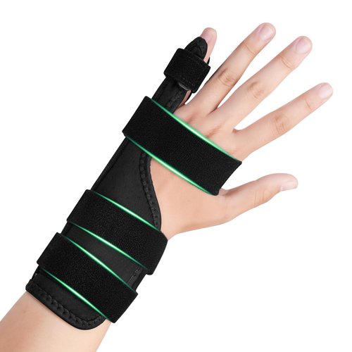 Luca Scored Pinky Finger Splint Support Brace, Metacarpal Hand Support for Little Finger, Trigger Finger, Tendonitis (Small)