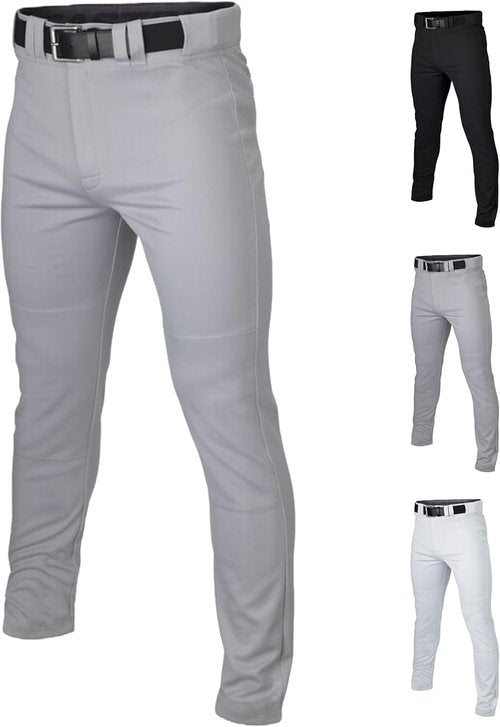 Easton Rival+ Baseball Pants - Full Length Semi-Relaxed Fit for Youth | Available in Multiple Colors