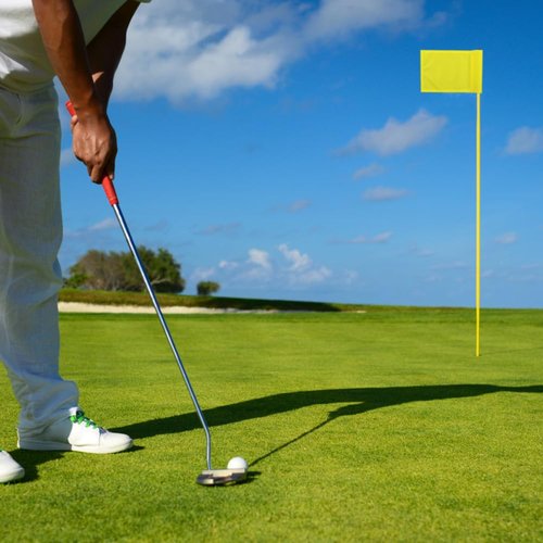 DONGKER Golf Flags,6 PCS 400D Nylon Waterproof Golf Pin Flags for Indoor Outdoor Practice