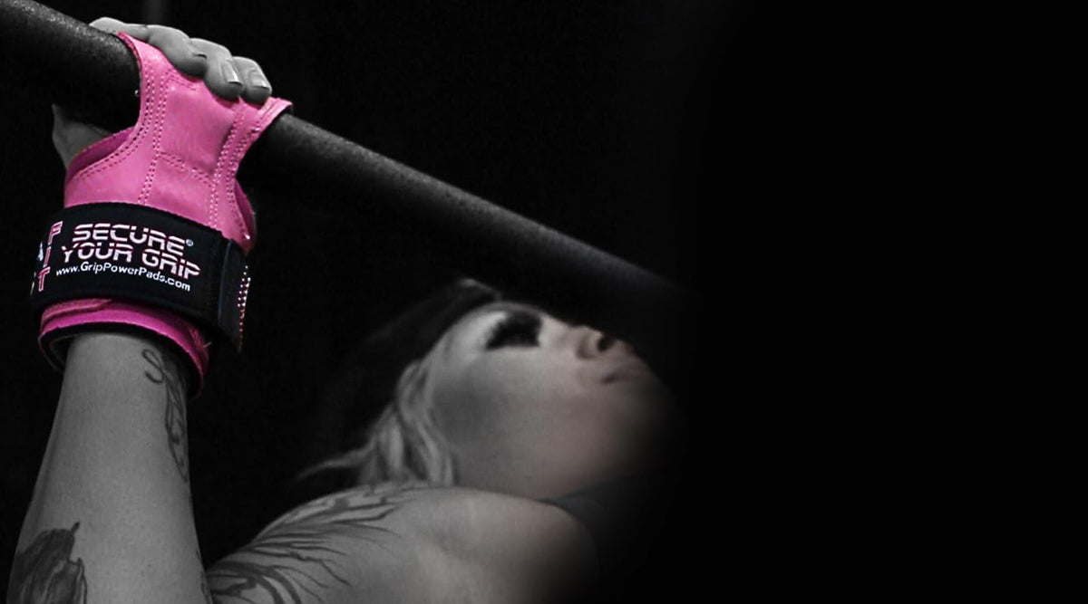 Women's Cobra Grips - FIT Pink Rubber Workout Gloves for Enhanced Grip