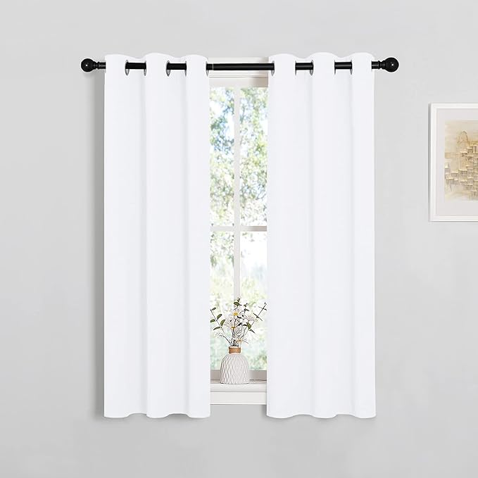 NICETOWN Draperies Curtains Panels, 2 Panels, 29 by 40, Blocking Out 50%