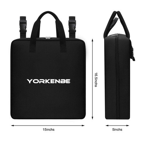Yorkenbe Large Camp Kitchen Organizer, High Capacity Camping Cooking Utensils Bag, with Paper Towel Holder, Multi-pocket Waterproof Camping Utensils Holder for BBQ Outdoor Cooking Essentials