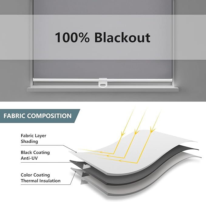 Cordless Roller Shades Blackout Blinds