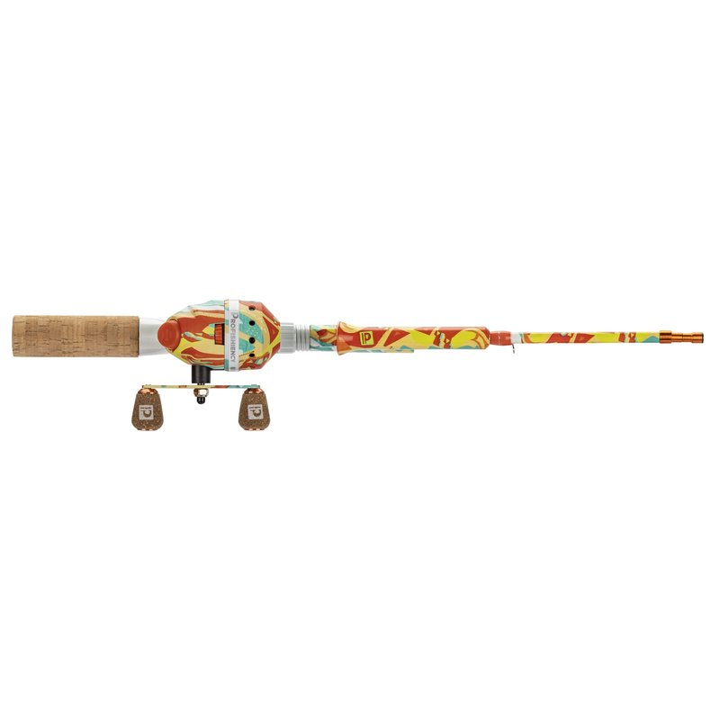 ProFISHiency Krazy Pocket Combo | 30” Light Action Tangle-Free Telescopic Fiberglass Rod | Micro Spincast Reel 4.1:1 Gear Ratio | Pre-Spooled w/ 6lb Line