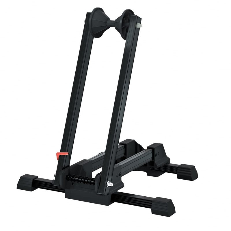 Sports Foldable Alloy Bicycle Stand Bike Floor Parking Rack Steady Wheel Holder Fit 20"-29" BikesIndoor Home Garage Cycling Storage Organizer Cycle Tires Rack Holder for Mountain and Road Bike