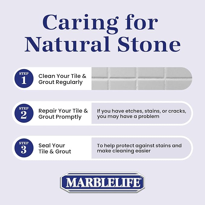 Marblelife Tile & Grout Cleaner - Tile and Grout Cleaner for Floors, Pools, Bathroom Shower, Bath & Other Surfaces, Safe & Effective, Ready-To-Use Refill Gallon
