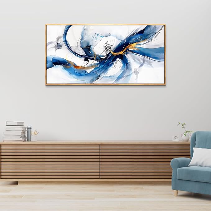 hyidecorart Canvas Prints Wall Art For Living Room Large Wall Decor for Bedroom Abstract Painting Wall Artworks Hang Pictures For Office Decoration Minimalism Decor Posters Wood Framed Hotel Mural