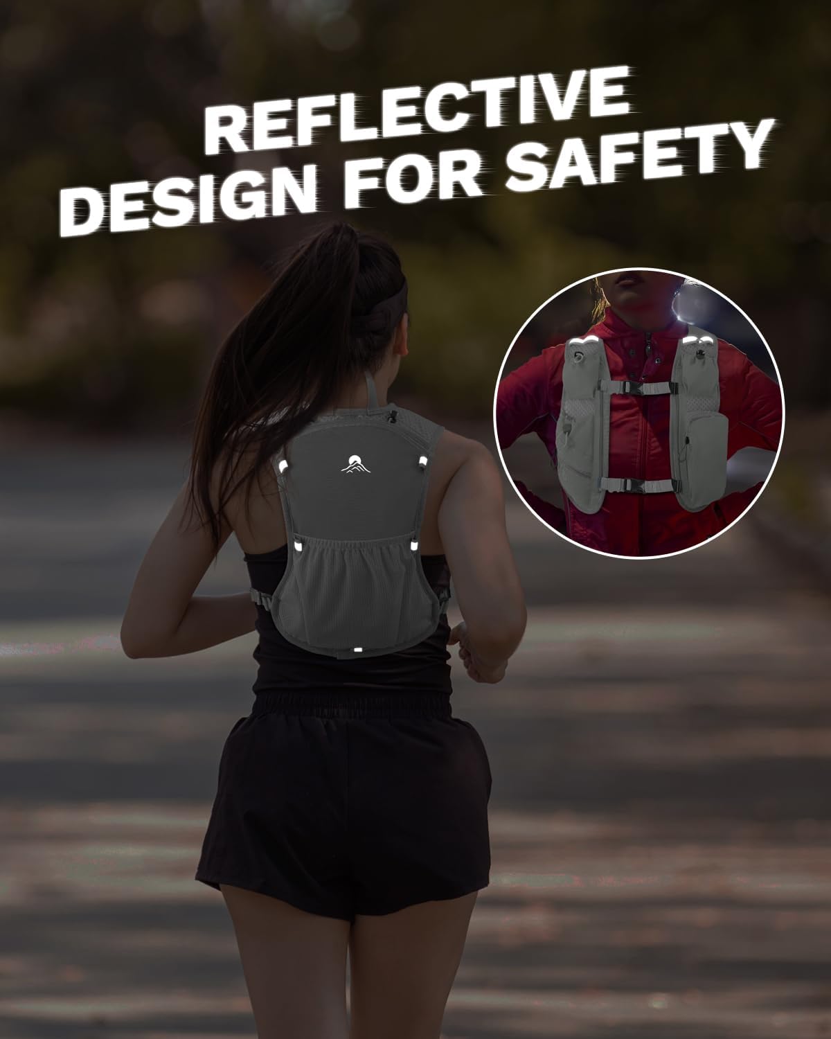 Skiennix Hydration Running Vest - Adjustable Backpack with Front Phone Holder | Unisex Design