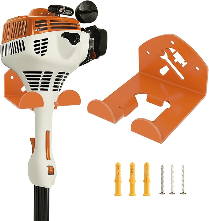 FLEXI RODS Garage Organization Storage Trimmer Rack Garden Power Tool Hanger for Grass Trimmer, Hedge Trimmer, Heavy Duty Weed Wacker Hook Tool Organizer, 1 Pack