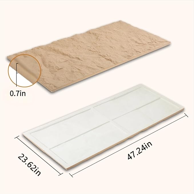 Stone 3D Wall Panels, 23.6"*47.2" Wall Paneling
