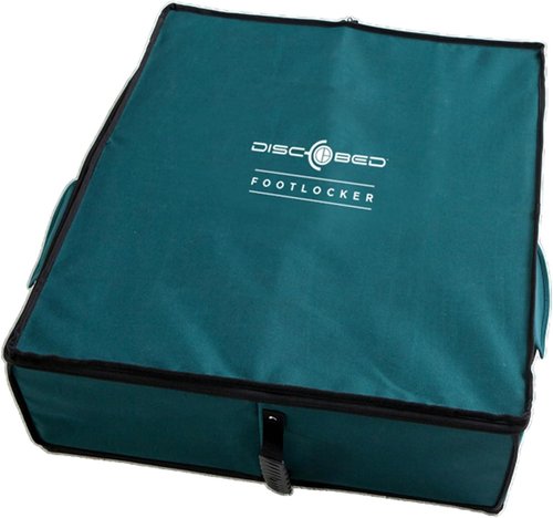 Expandable Disc-O-Bed Footlocker - Under Cot Storage for Camping Gear, Green