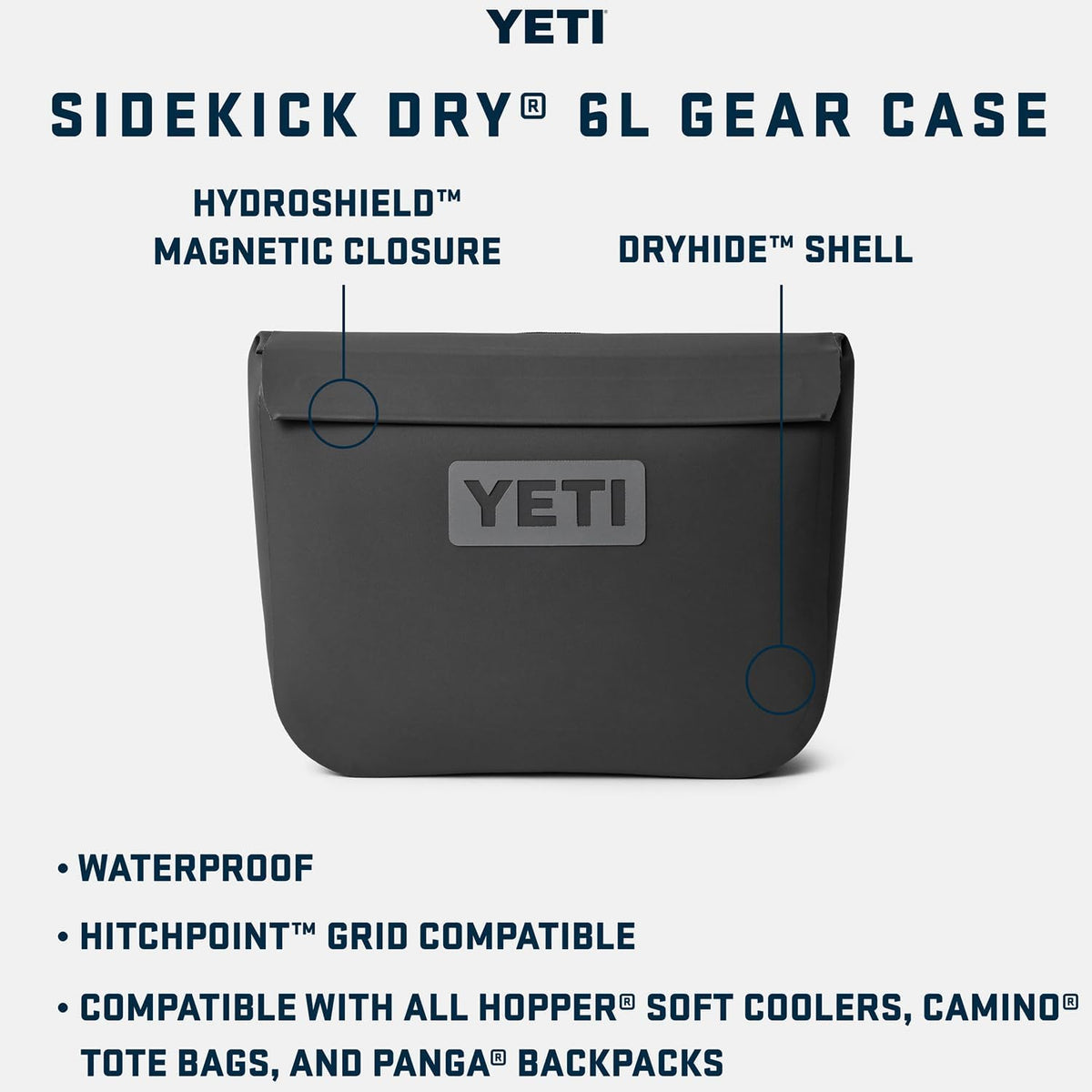 YETI Sidekick Dry Waterproof Gear Case - Durable, Lightweight Design for Outdoor Adventures