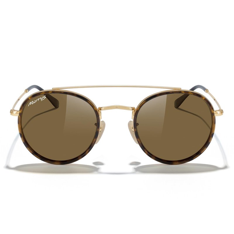 MERRY'S Retro Round Polarized Sunglasses - Unisex Double Bridge Sun Glasses
