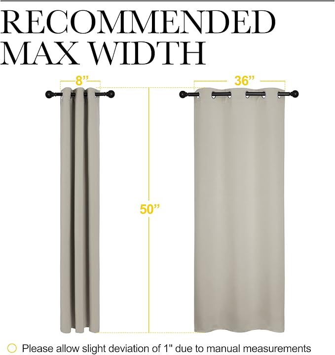 NICETOWN Kitchen Curtains for Decoration, Thermal Insulated Grommet Room