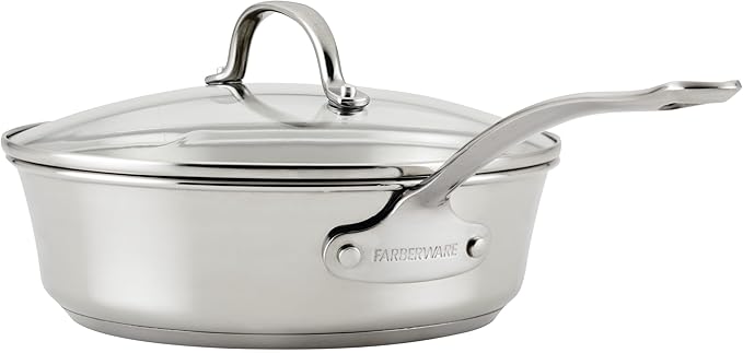 Farberware Millennium Stainless Steel Cookware Pots and Pans Set, 10 Piece