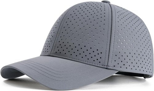 FEINION Men's Summer Performance Hat - Breathable Snapback with Laser Perforated Mesh