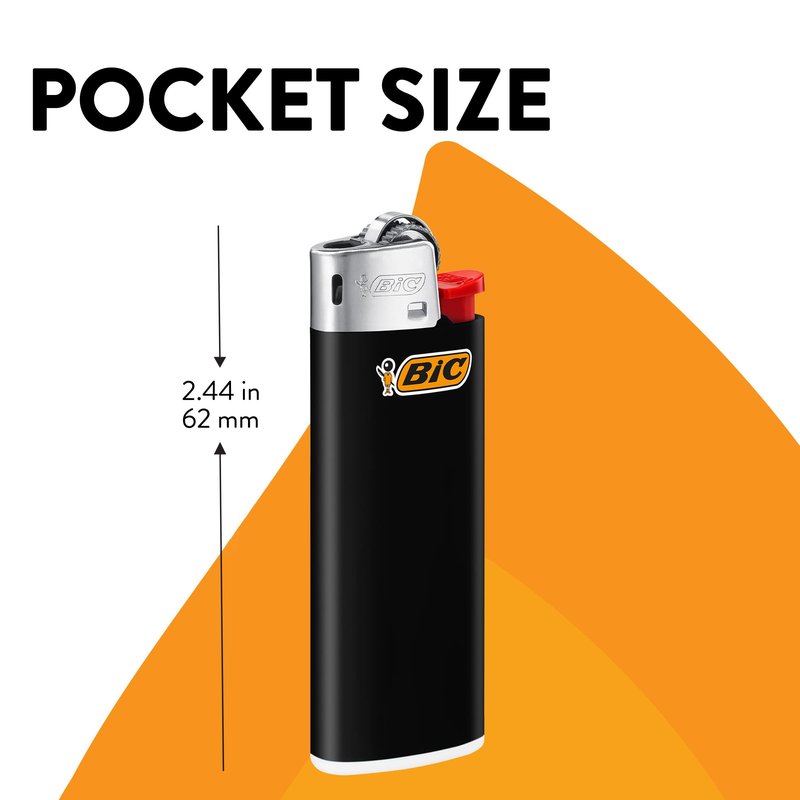 BIC Mini Lighter, Fashion Collection, Assorted Unique Designs, Pack of 8