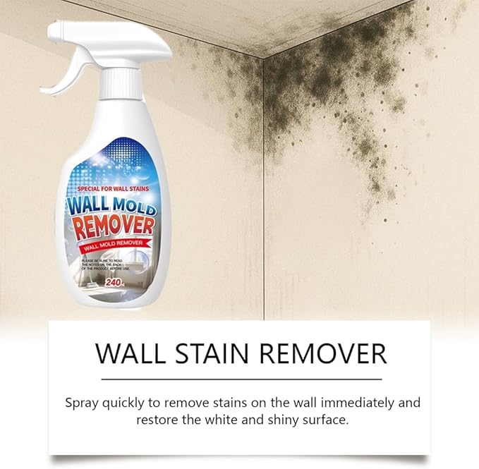 Highly Effective Removal Spray, 8.12 Fl.Oz Wall Cleaner Spray, Multi-surface Cleaner for Wood, Fabric, Tile, Bathrooms & Kitchens (2)