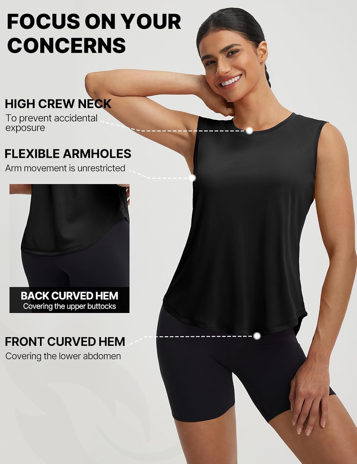 Baleaf Women's Athletic Tank Tops - Lightweight, Breathable Workout Top with UPF 50+ Protection