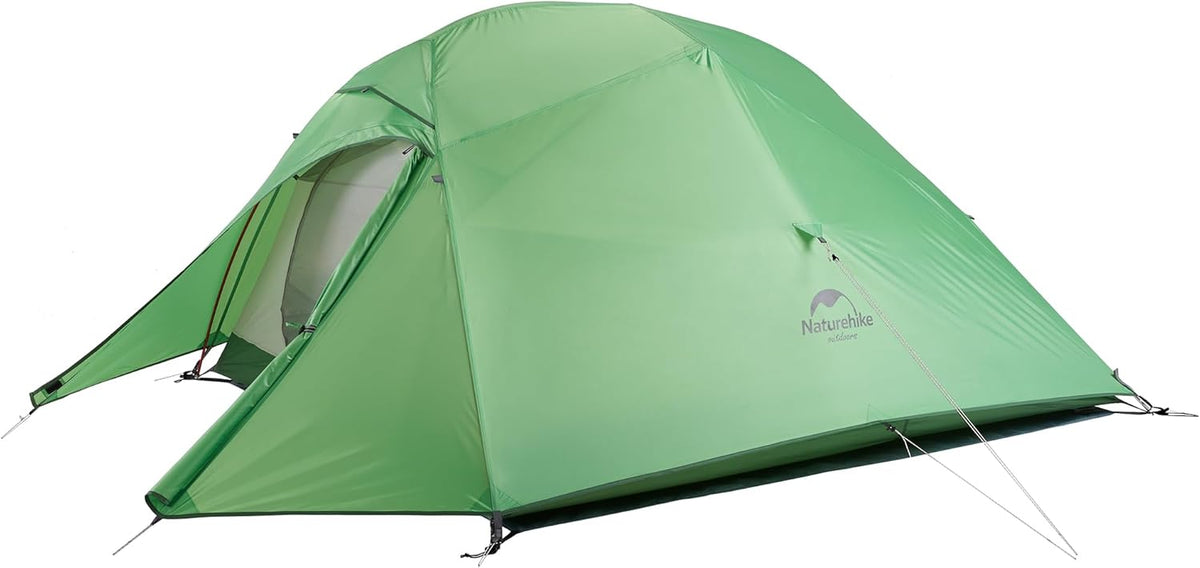 Naturehike Cloud-Up 3 Person Lightweight Backpacking Tent with Footprint - 3 Season Free Standing Dome Camping Hiking Waterproof Backpack Tents