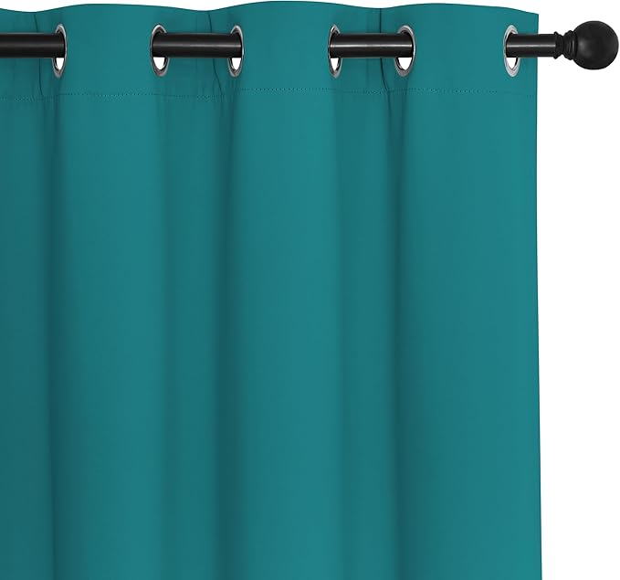NICETOWN Blackout Sliding Glass Door Curtains, Room Darkening Thermal Insulated