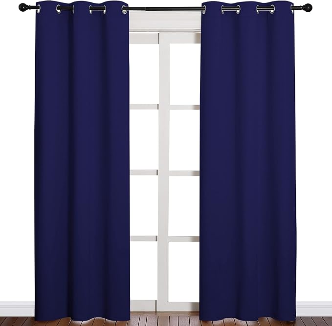 NICETOWN Window Treatment Energy Saving Thermal Insulated Solid Grommet