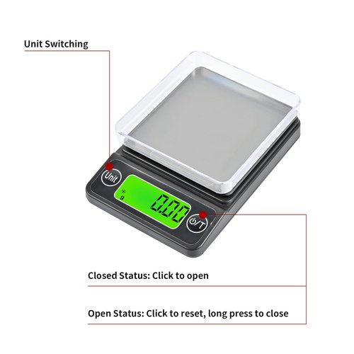 FENJANER Archery Scale with Arrow Holder - Large Backlight LCD Display - Easy to Read - 3086 Grains x 0.1gn - 200 Grams x 0.01g - Including Batteries