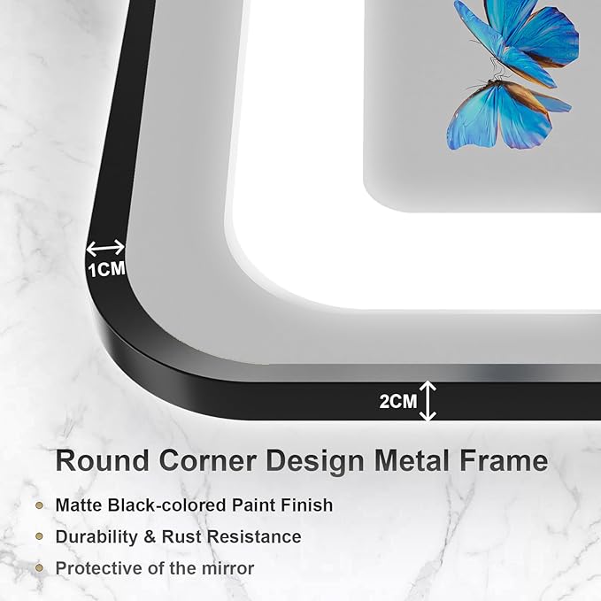 24x36 Inch LED Bathroom Mirror