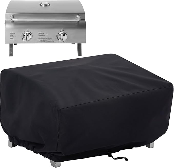 NOELIFE 24 Inch Tabletop Grill Cover for Cuisinart CGG-306/CGG-059, Blackstone 22 inch Table top Griddle, Royal Gourmet PD1301R, Waterproof & Windproof Outdoor BBQ Grilling Accessories (Cover Only)