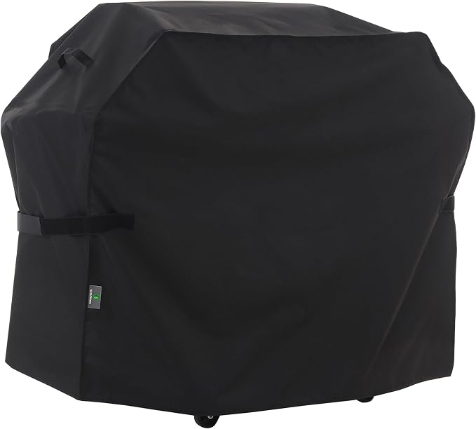 F&J Outdoors Grill Cover, Waterproof Anti-UV for 3-4 Burner Charcoal Gas BBQ, 52Wx25Dx44H in, Black